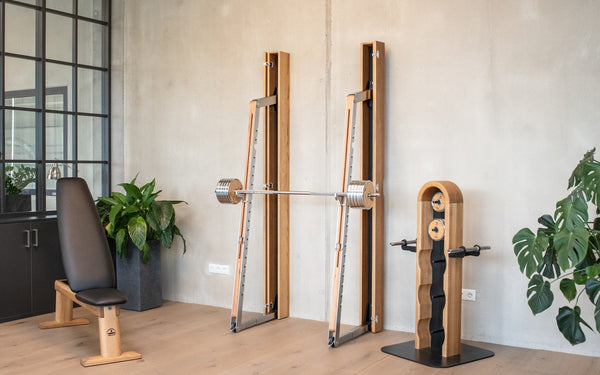 Maximising space for a small home gym design
