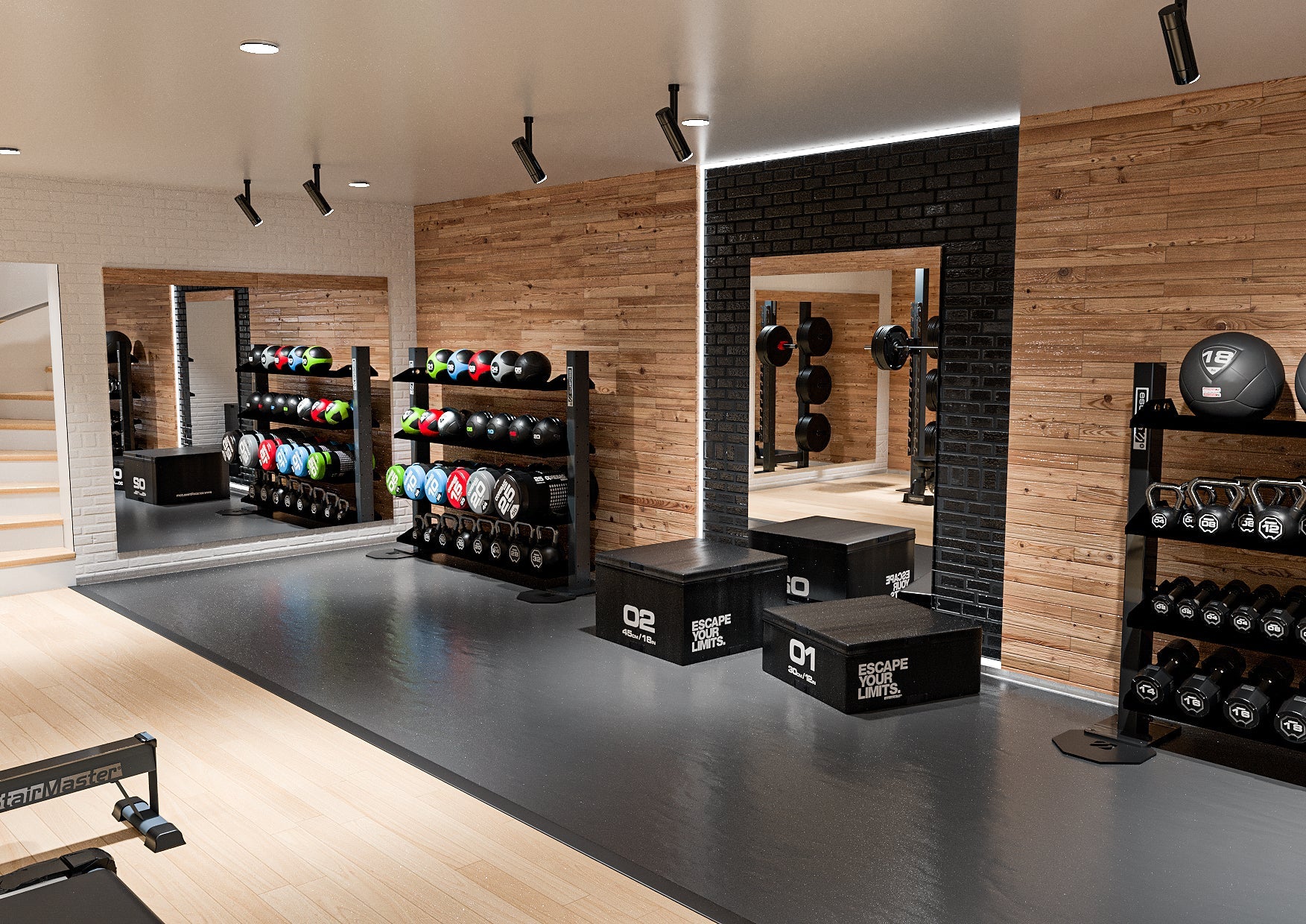 basement gym design home gym london ontario