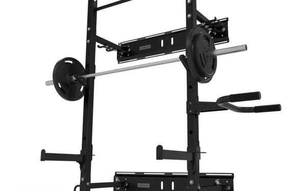 Folding Squat Rack - Space Saving For Home & Garage Gyms