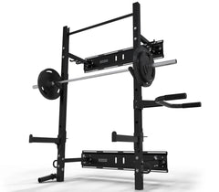 Folding Squat Rack - Space Saving For Home & Garage Gyms