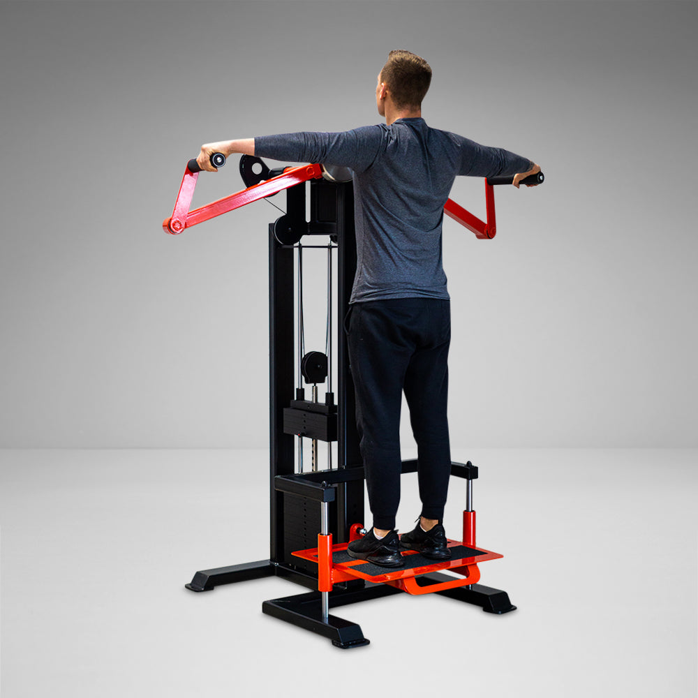 Watson lat raise machine to workout with in a gym