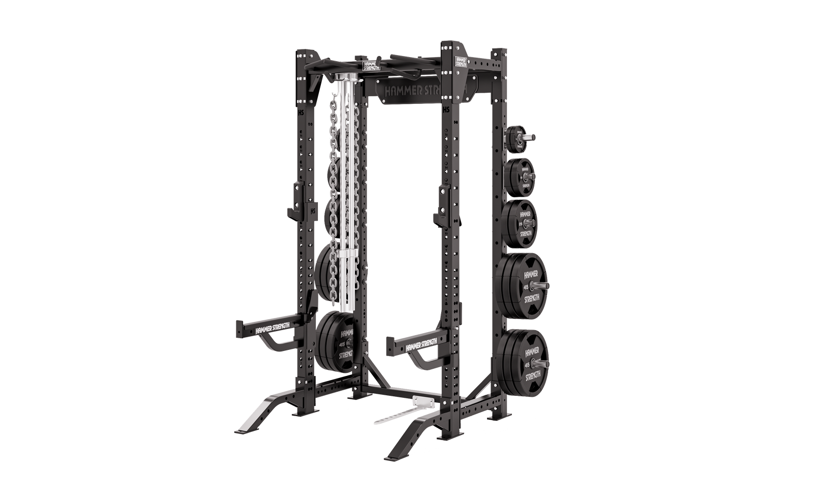 Hammer Strength HD Elite ID Half Power Rack Launched Training Station