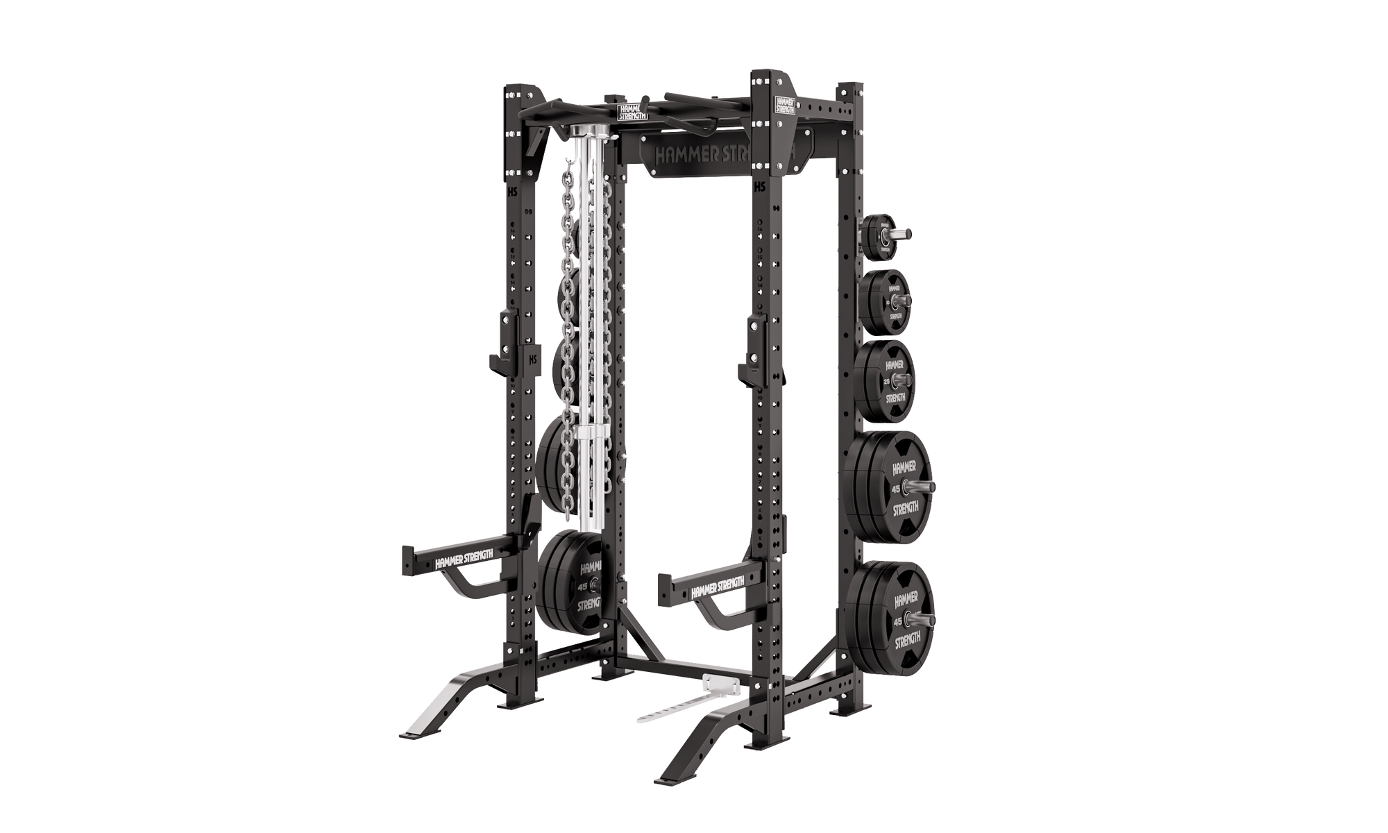 Hammer Strength HD Elite ID Half Power Rack Launched Training Station