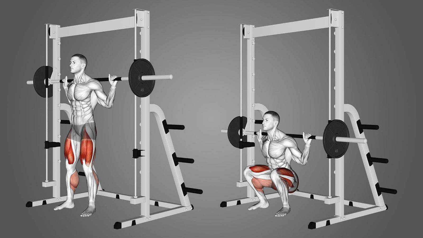 Smith machine squat variations sale