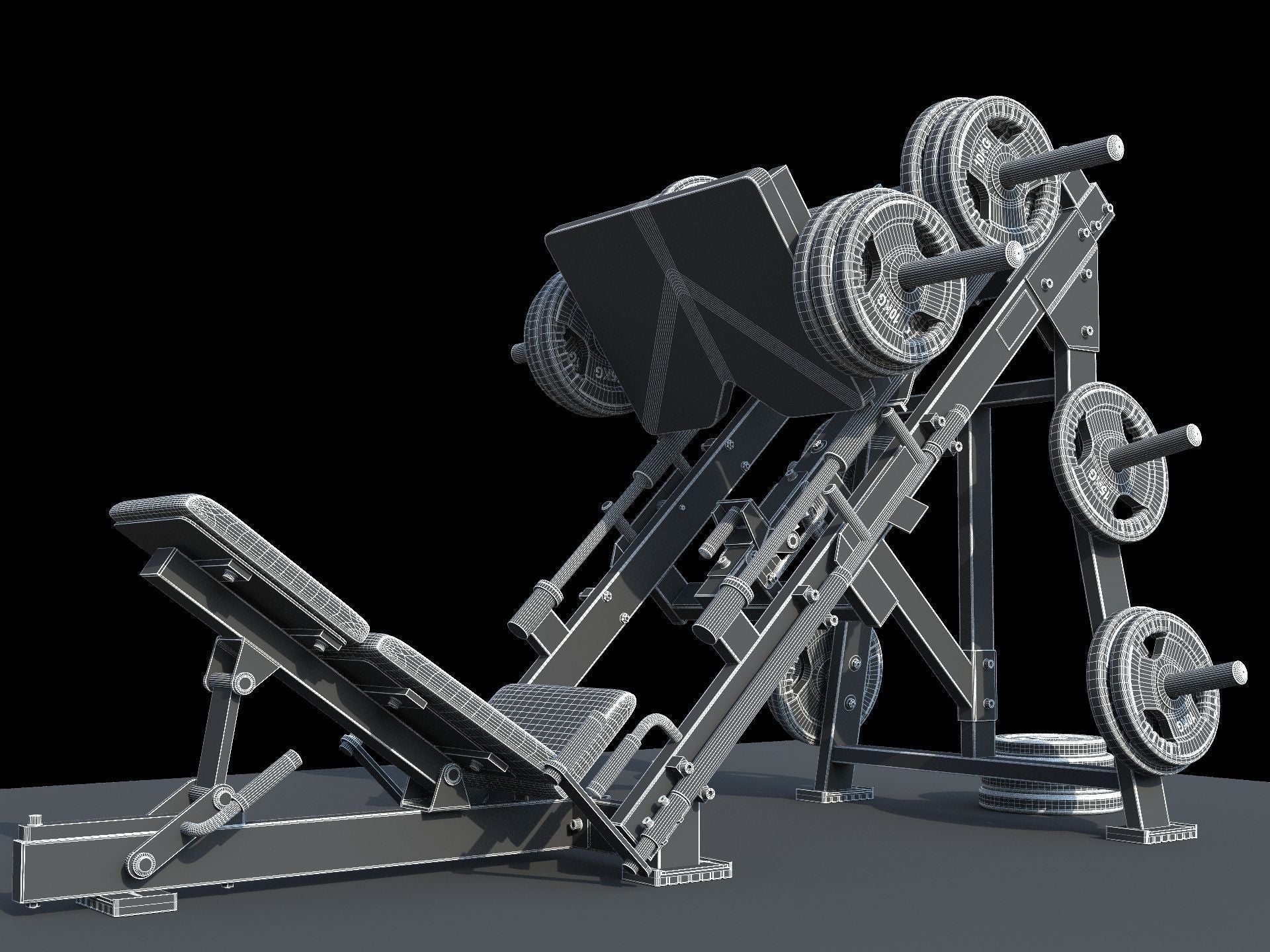 what muscles are worked on a leg press such as hammer strength 