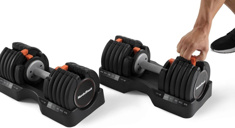 how do adjustable dumbbells work with nordictrack