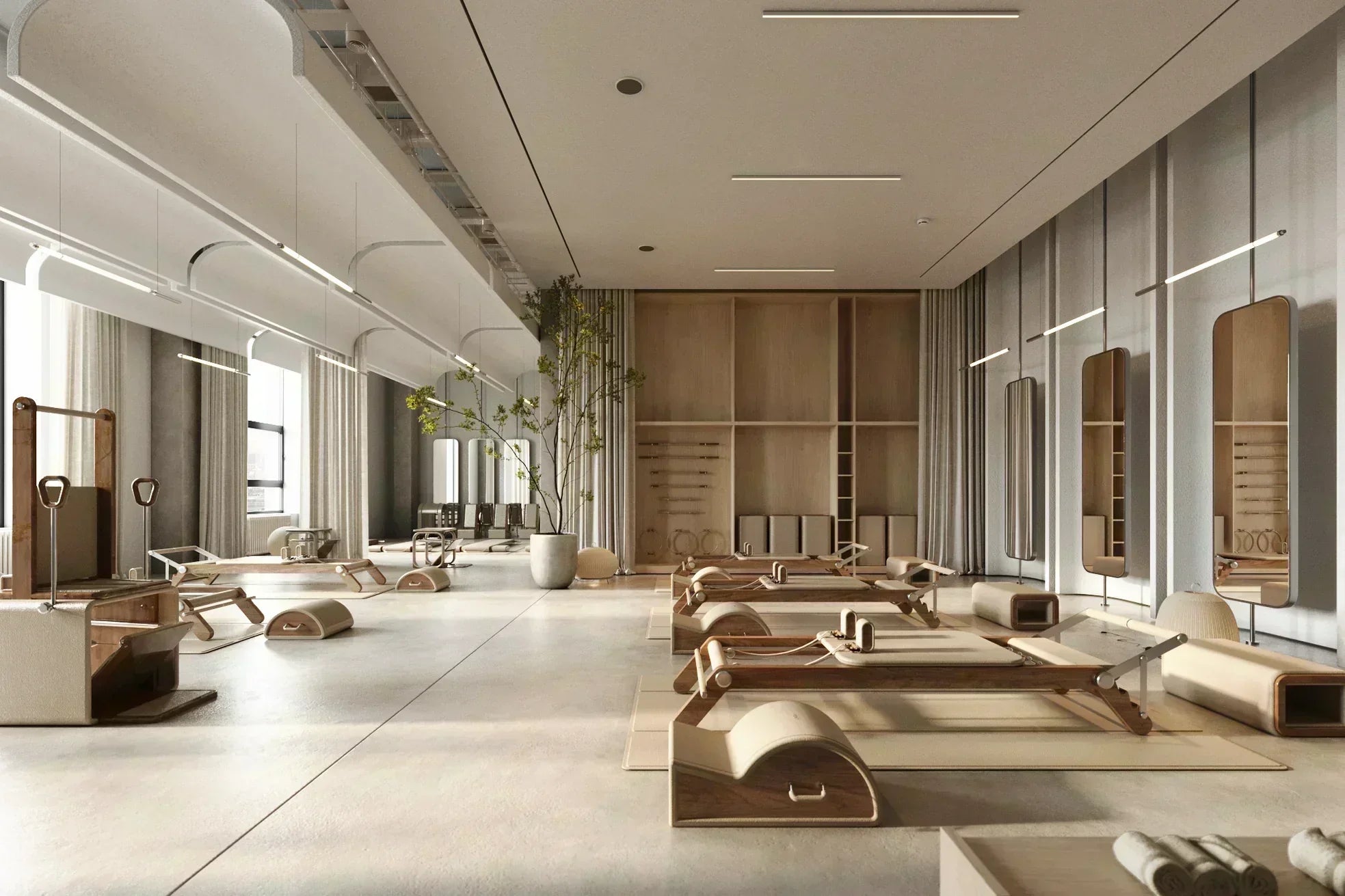 Pilates Reformer Studio Design Ideas - Training Station