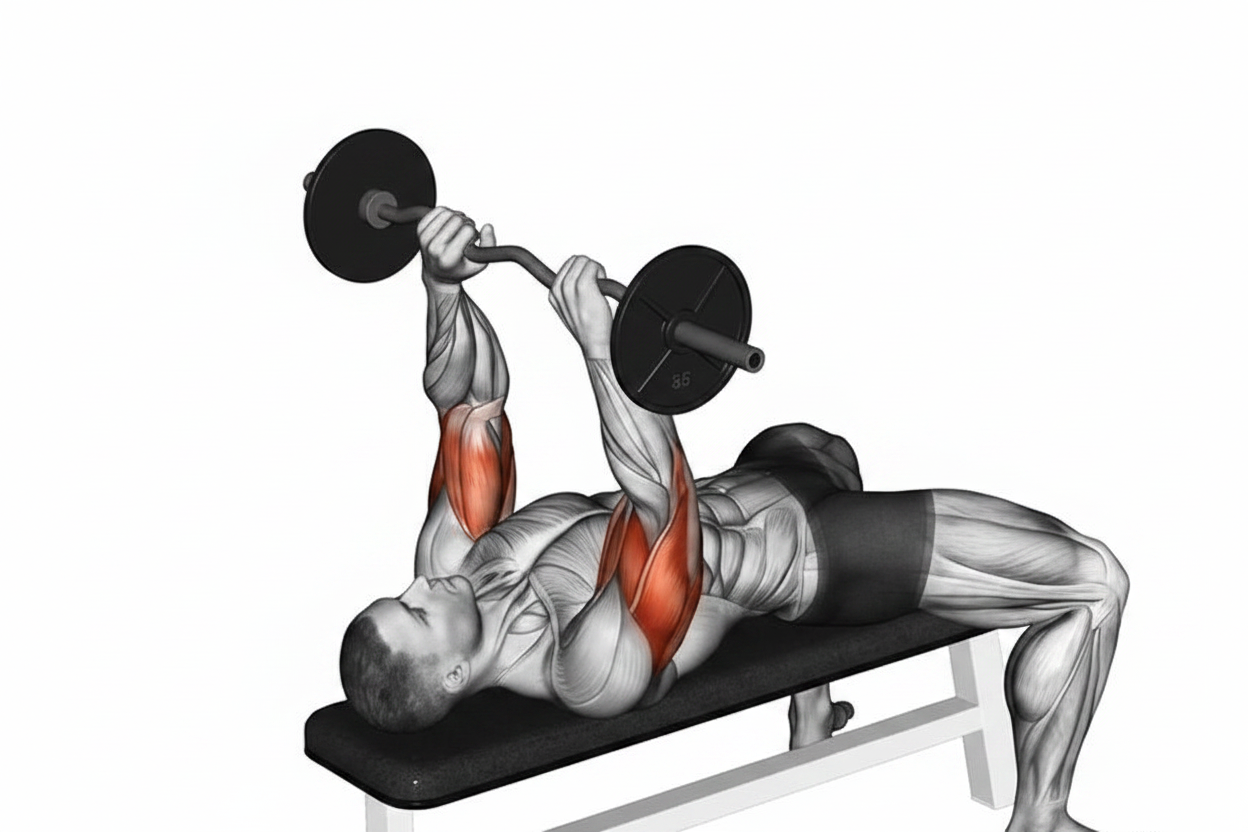 Skull Crushers: How to Perform & Muscles Worked  