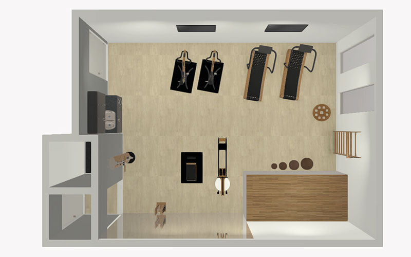 Home Gym design plan view