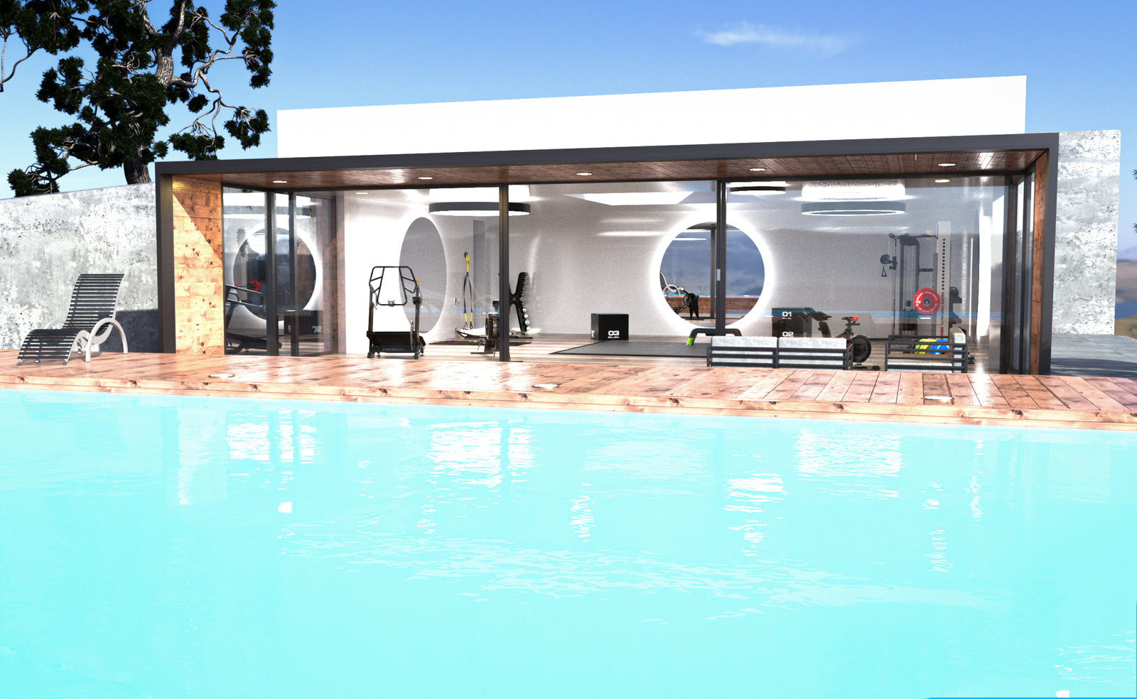 Home Villa Gym design by Escape  