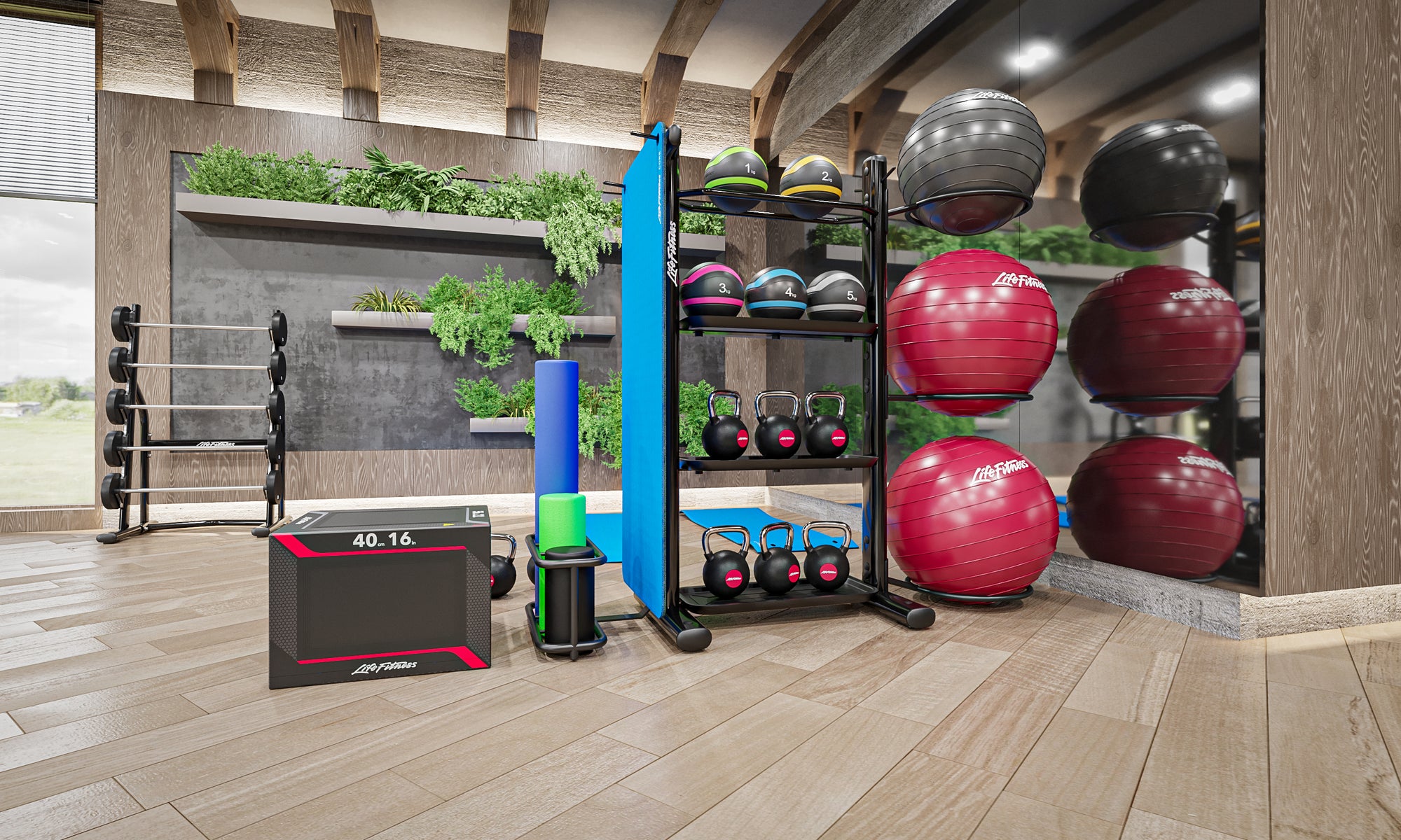 Life Fitness Accessory Area in Office