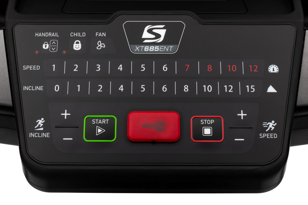 Spirit XT685ENT Folding Treadmill