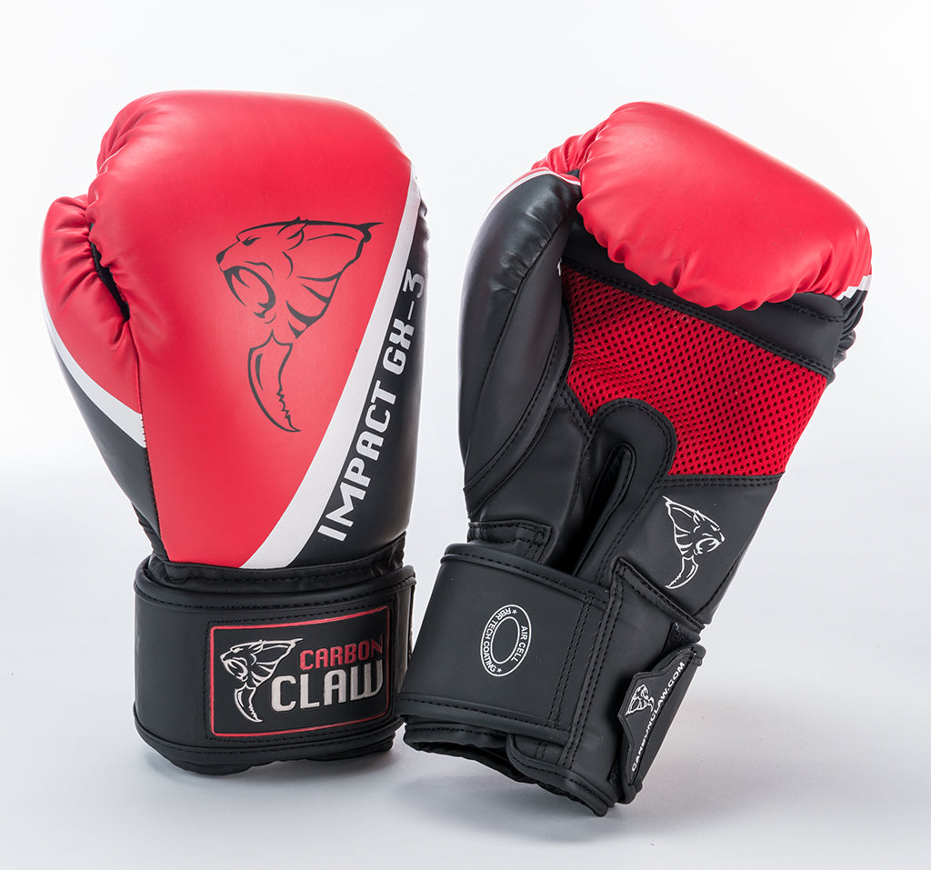 Carbon Claw Impact Sparring Gloves - Red