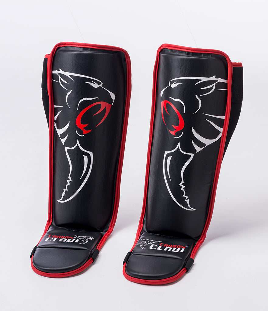 Carbon Claw Granite Grappling Shin Guards - Syn / Leather