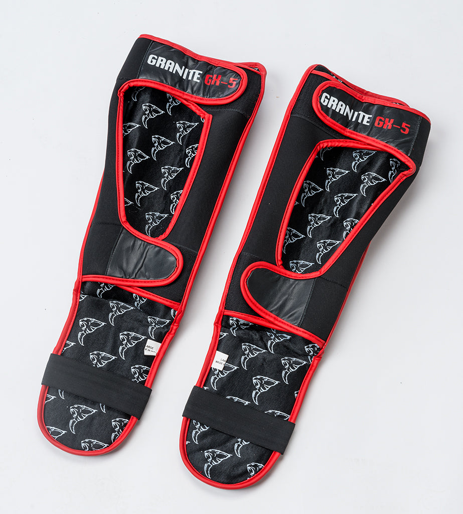 Carbon Claw Granite Grappling Shin Guards - Syn / Leather