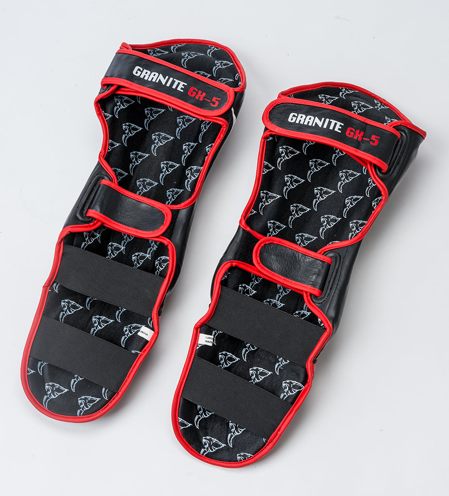 Carbon Claw Granite  Thai Shin Guard - Syn / Leather