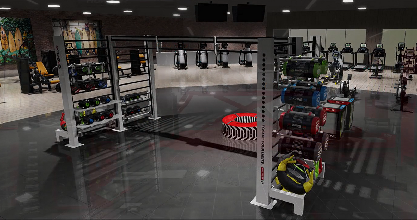 Gym Equipment & Design Ideas Tagged "commercial gym design" - Training ...