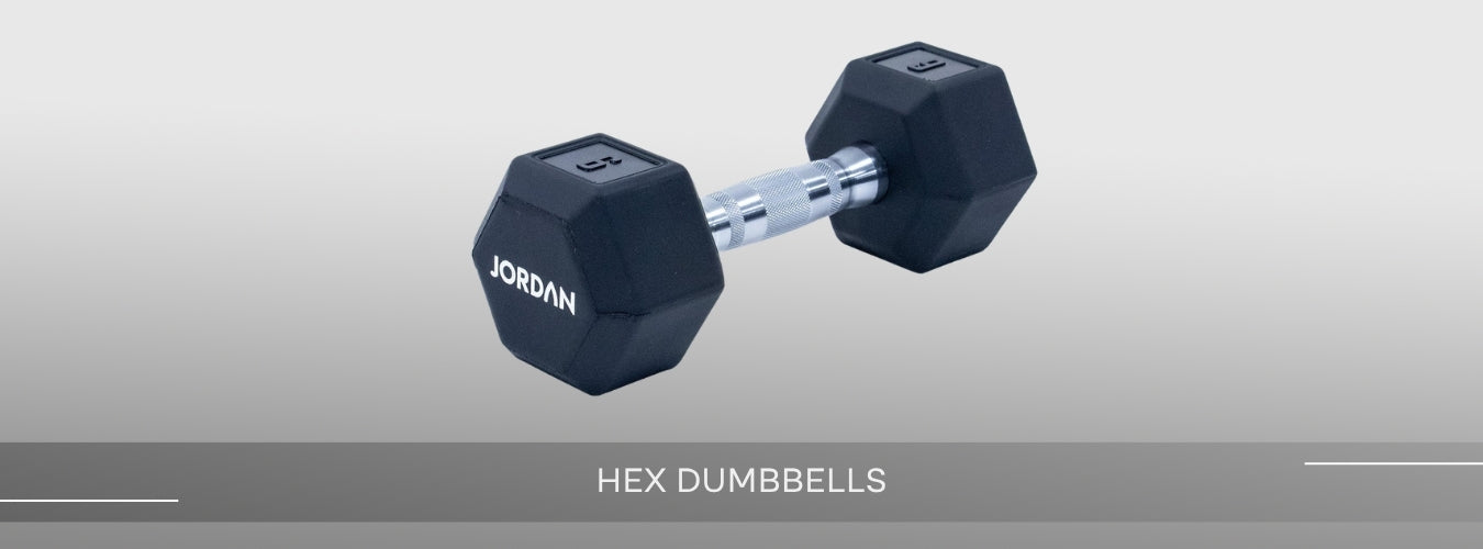 Hex Dumbbells | Rubber Hex Dumbbell Banner