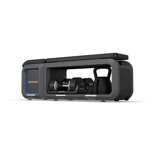 Horizon Bench with Adjustable Dumbbells &amp; Kettlebells