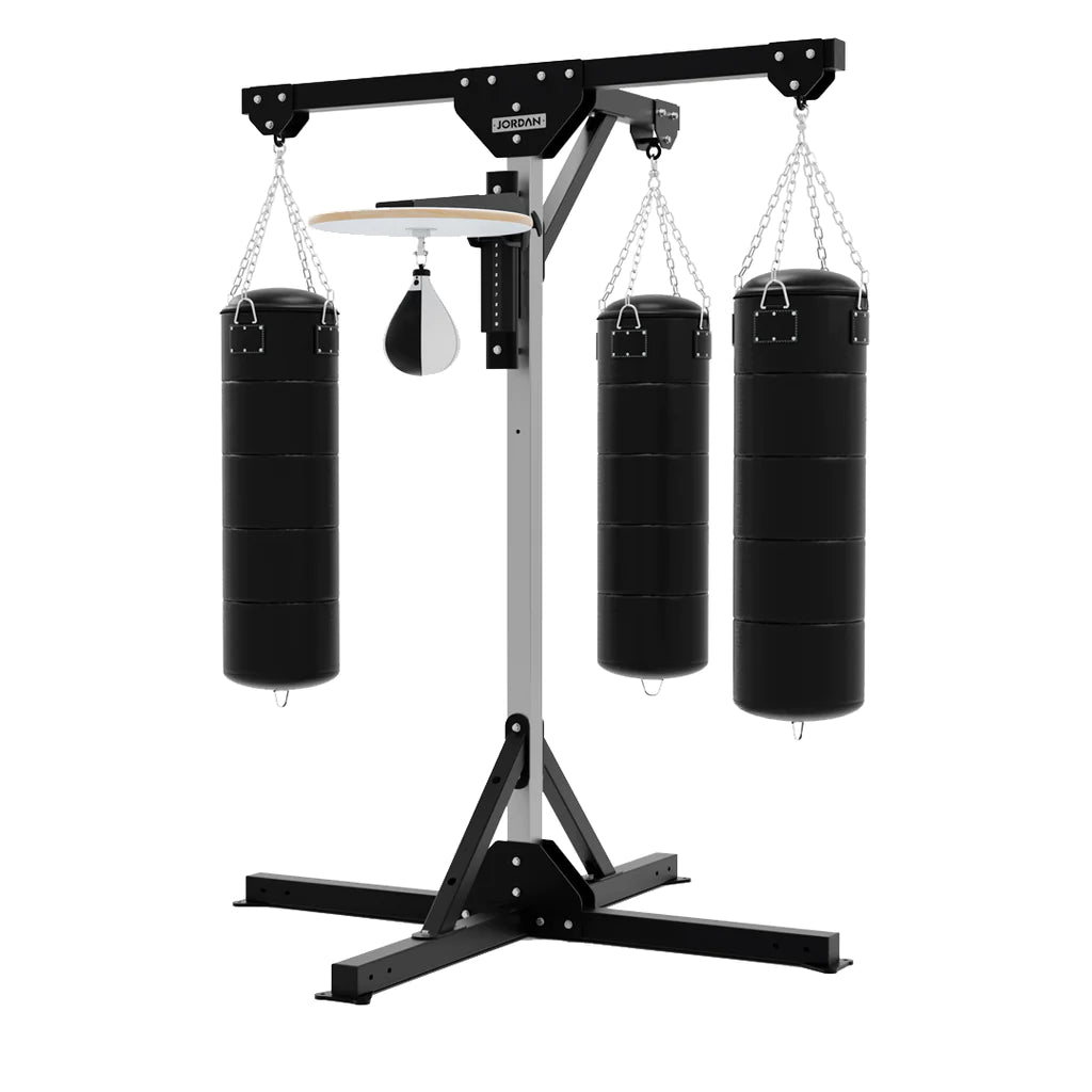Jordan 4 Station Boxing Frame (3 Bag Arms and Speedball Platform)