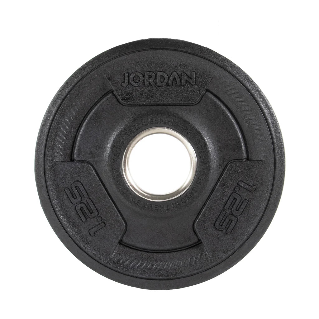 JORDAN Rubber Tri-Grip Olympic Weight Plates