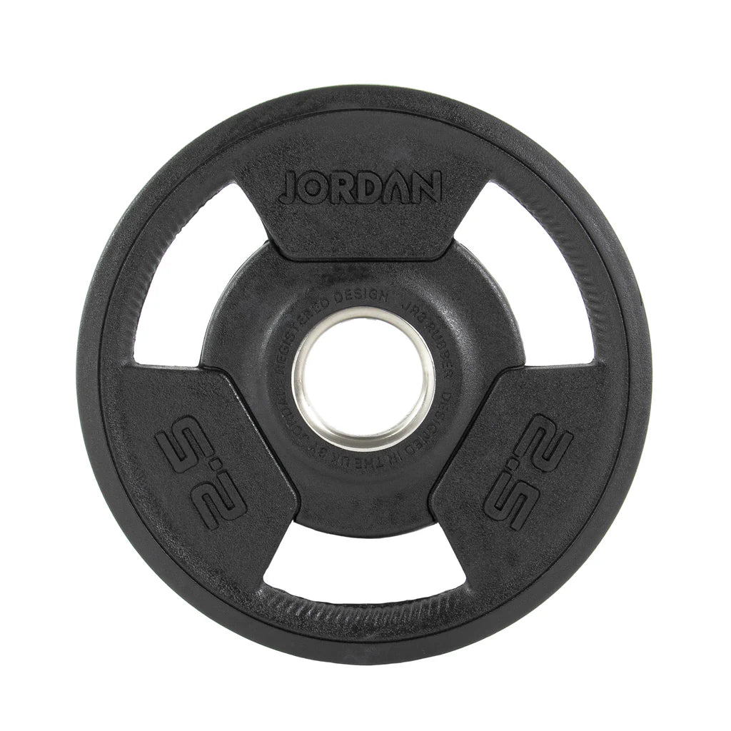 JORDAN Rubber Tri-Grip Olympic Weight Plates