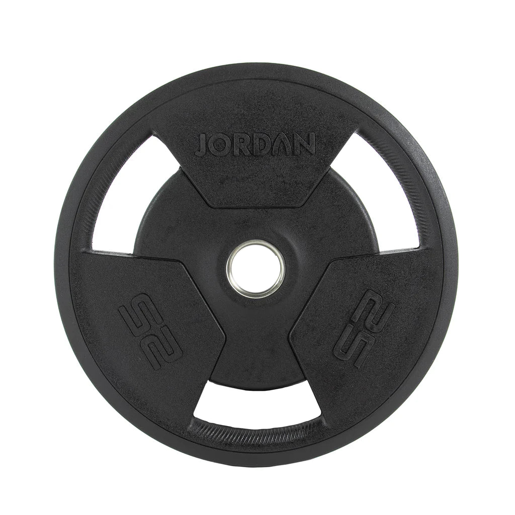 JORDAN Rubber Tri-Grip Olympic Weight Plates