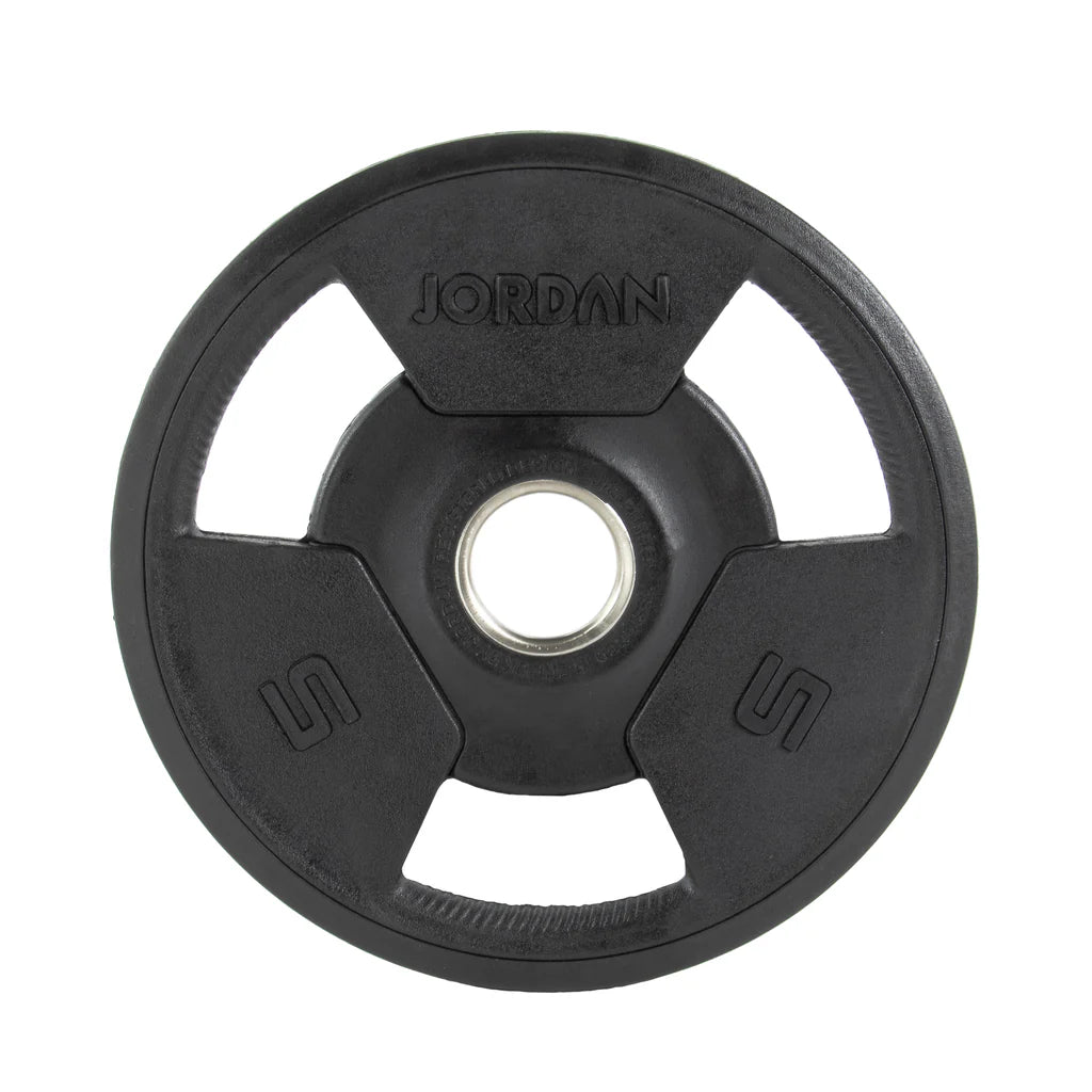 JORDAN Rubber Tri-Grip Olympic Weight Plates