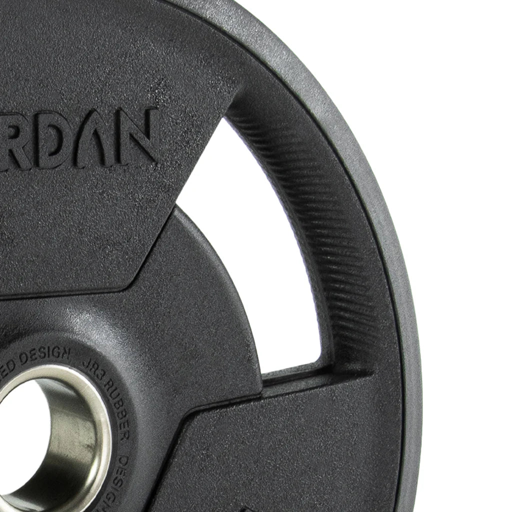 JORDAN Rubber Tri-Grip Olympic Weight Plates