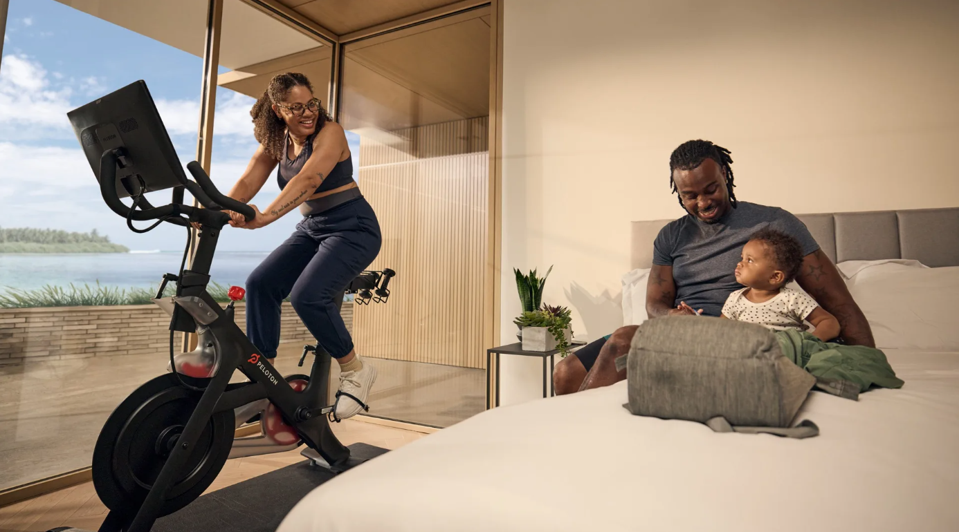 Peloton for our hotel gym designs  