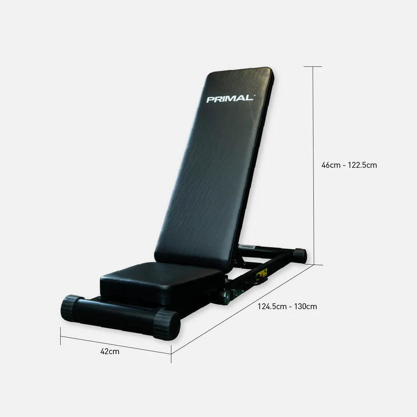 Primal Personal Series Flat Folding Adjustable Bench