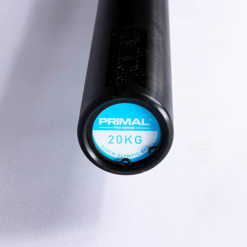 Primal Pro Series 8 Needle Dual Knurl 20kg Olympic Bar - Teflon Coating