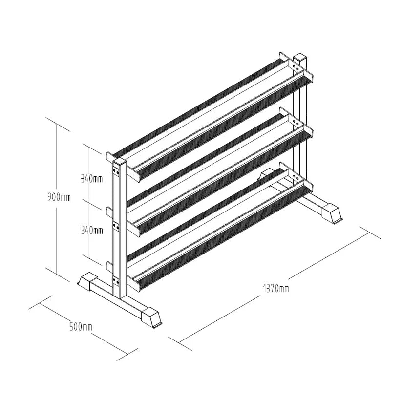 Primal Pro  3 Tier Hex Box Rack