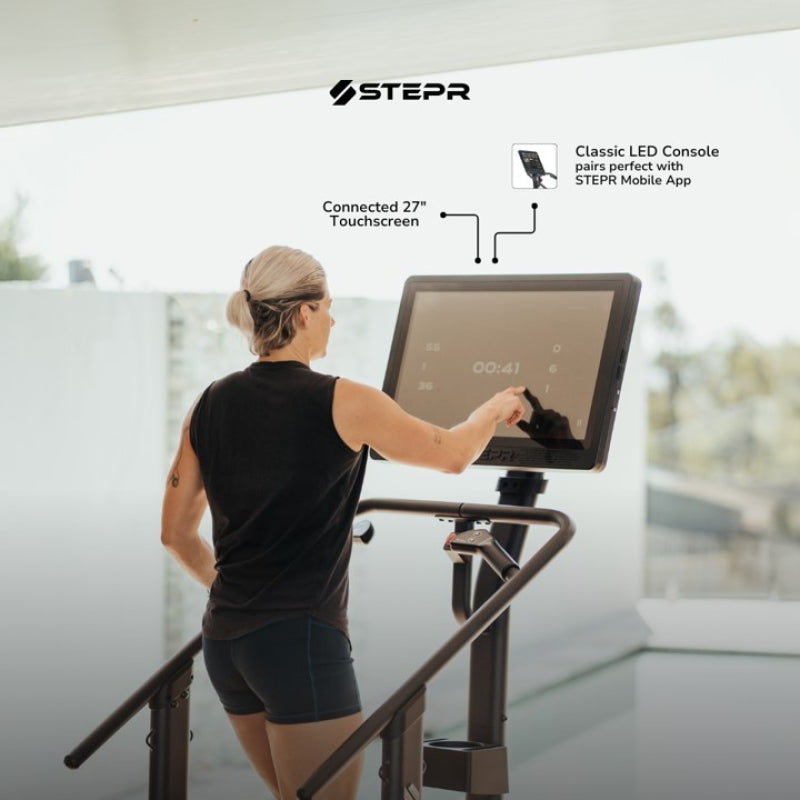 STEPR+ Stair Climber Connected 27&quot; HD Touchscreen