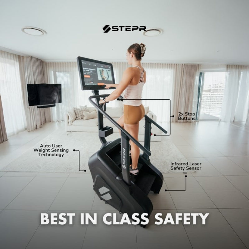 STEPR+ Stair Climber Connected 27&quot; HD Touchscreen