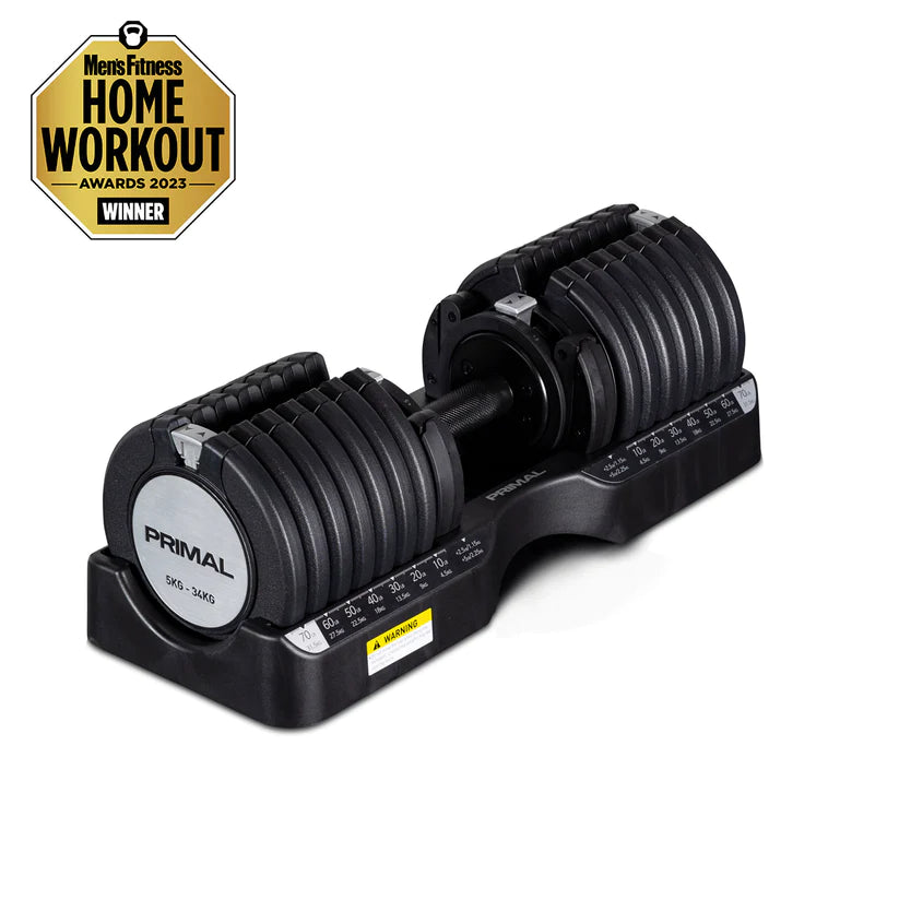 Primal Personal Series 5-34kg Adjustable Dumbbell