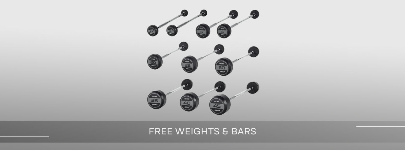 Free Weights | Fixed & Olympic Bars Banner