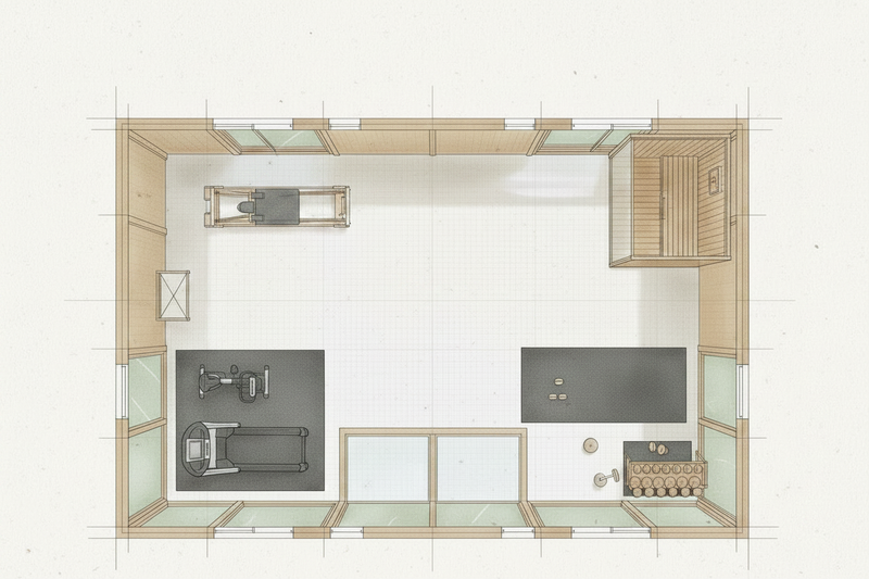 Garden Room Gym Floor Plan