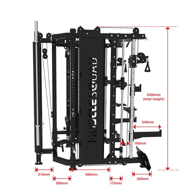 MuscleSquad Advanced Multi-Functional Trainer