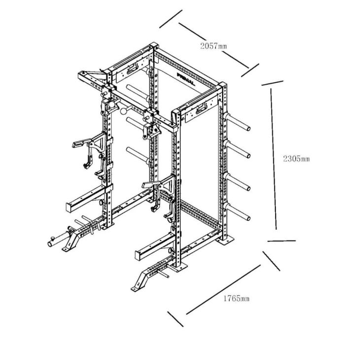 Primal Performance Series V2 Modular Half Rack