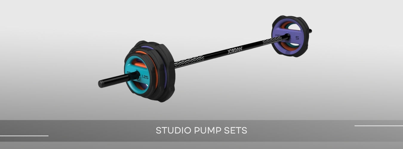 Body Pump Weight Rack Premium Studio Barbell & Body Pump Weight Sets - Training Station