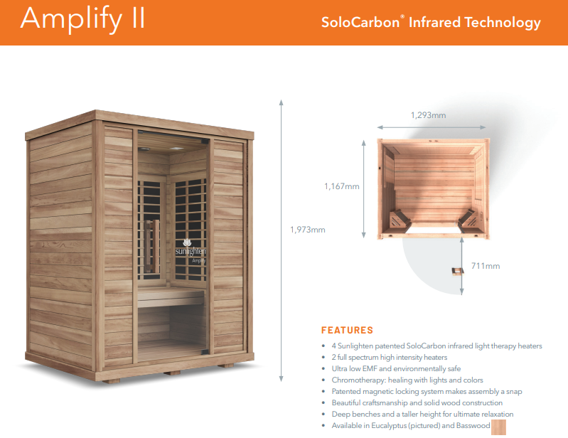 Sunlighten Amplify Infrared Sauna