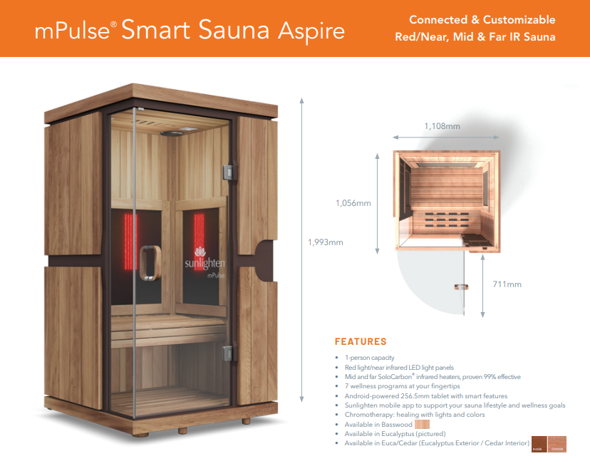 Sunlighten mPulse Infrared Sauna