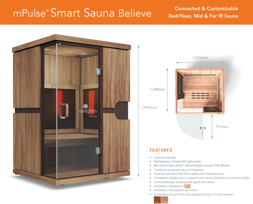 Sunlighten mPulse Infrared Sauna