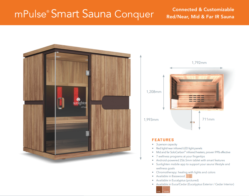 Sunlighten mPulse Infrared Sauna