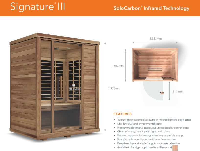 Sunlighten Signature Infrared Sauna