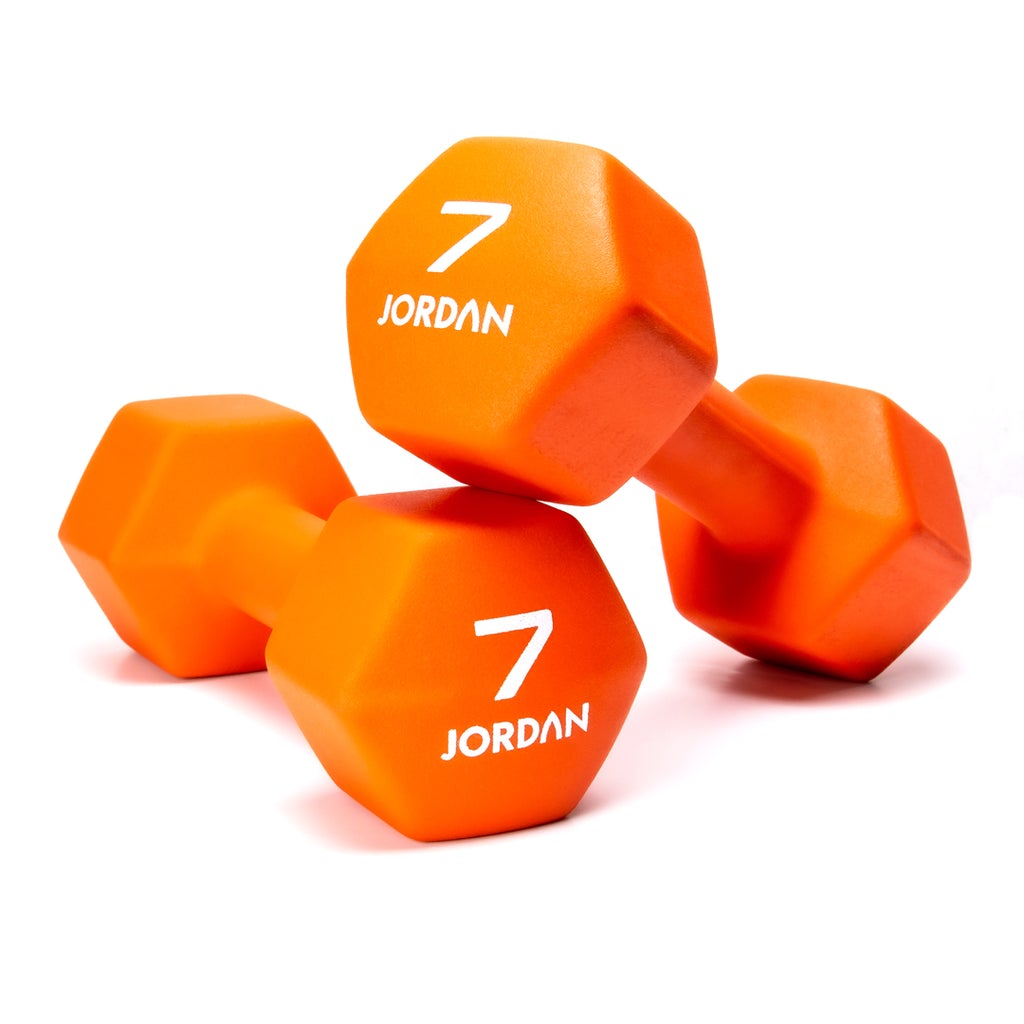 JORDAN Neoprene Studio Hex Dumbbells