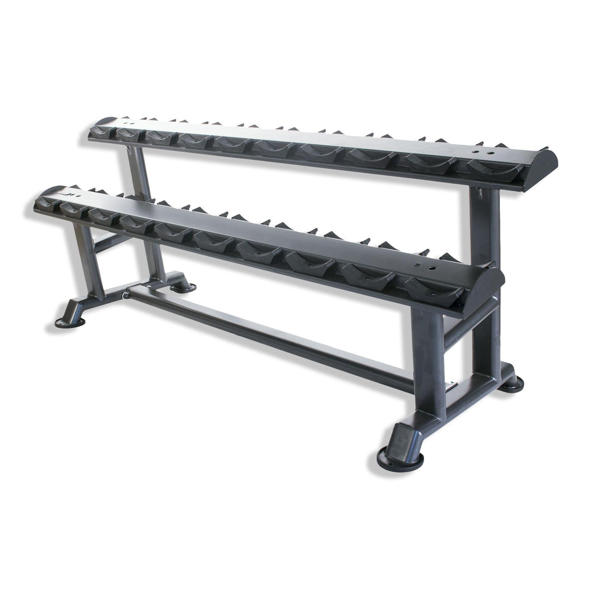 Physical Company 10 Pair Horizontal Dumbbell Saddle Rack (Empty)