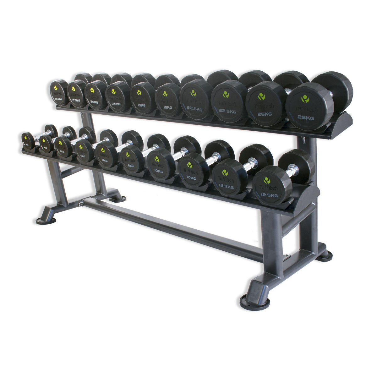 Physical Company 10 Pair Horizontal Dumbbell Saddle Rack (Empty)