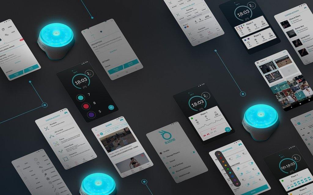 Blazepod Home Fitness Reaction Training Kit - Deluxe Bundle